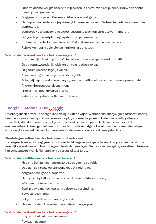 Chakra Reading